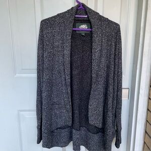 Roots Canada Open-Front Cardigan Women's Medium Gray